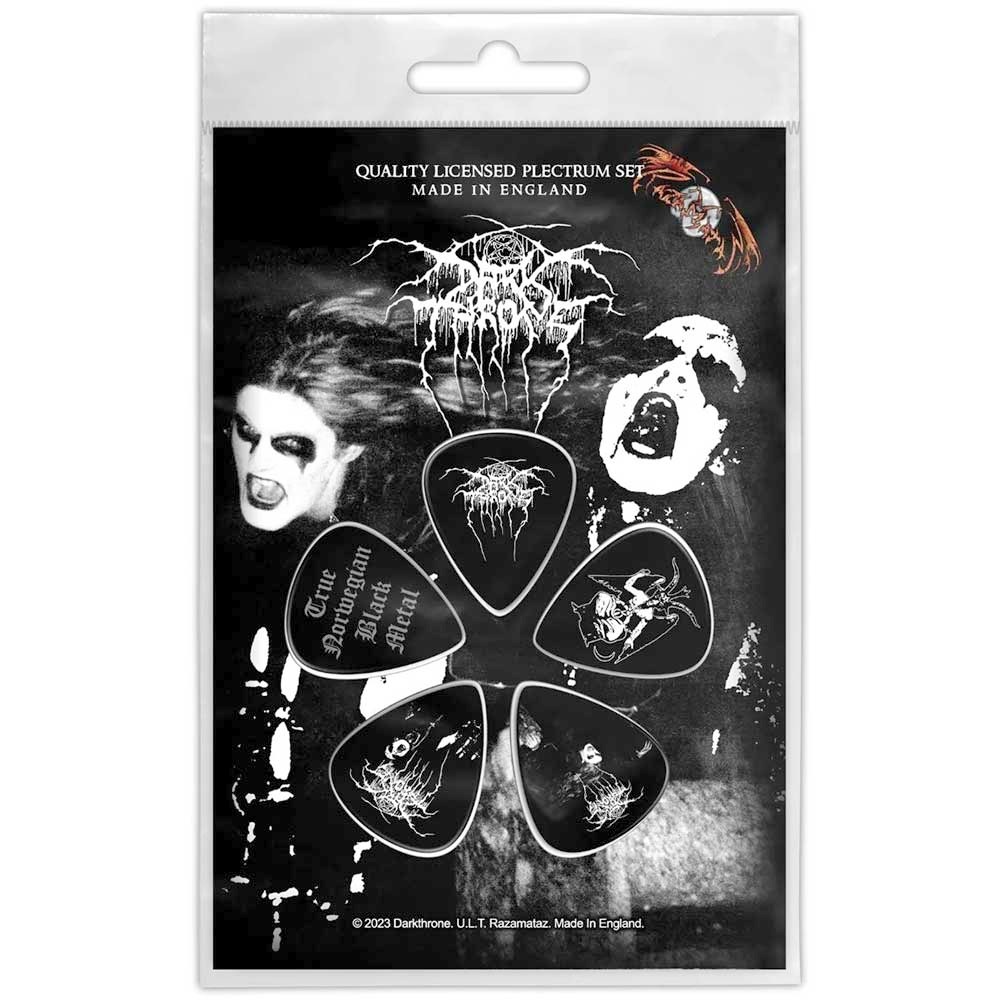 Darkthrone - True Norwegian Black Metal Plektrum - 5er Set - Schwarz